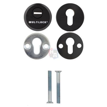 Броненакладка накладная Mul-T-Lock SL3 ROUND черный