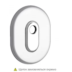 Декоративная накладка под цилиндр Disec A2427 OVAL хром полированный