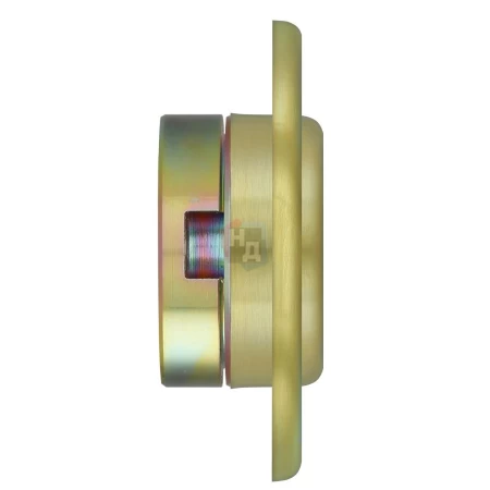 Броненакладка врезная Disec CD2100 Contro OVAL внутренняя латунь матовая