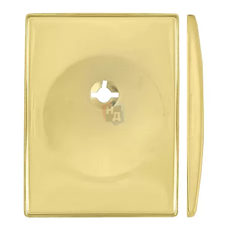 Декоративная накладка под ключ OMEGA Disec KT3614 SQUARE латунь pvd (без шторки)