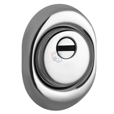 Броненакладка врезная Disec BKD250 Diamond OVAL внешняя хром полированный