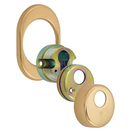 Броненакладка врезная Disec CD2100 Contro OVAL внутренняя латунь pvd