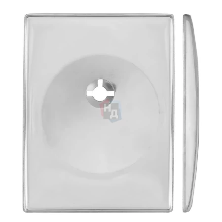 Декоративная накладка под ключ OMEGA Disec KT3614 SQUARE хром полированный (без шторки)