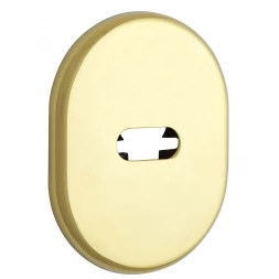 Декоративная накладка под сувальдный ключ Disec KT2703 LEVER KEY OVAL латунь pvd (без шторки)