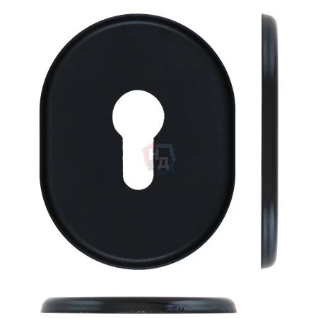 Декоративная накладка под цилиндр Disec KT036 OVAL черный