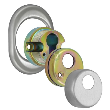 Броненакладка врезная Disec CD2100 Contro OVAL внутренняя нержавеющая сталь