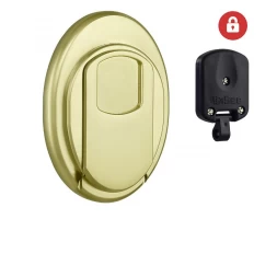 Броненакладка накладная Disec MG3551DM OVAL внешняя латунь pvd (под сувальдный ключ)