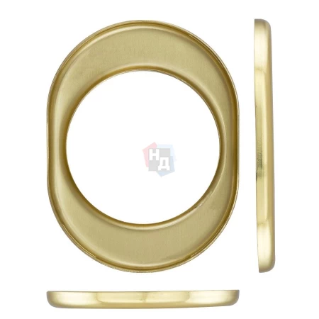 Накладка на броненакладку Disec KT056 OVAL латунь полированная