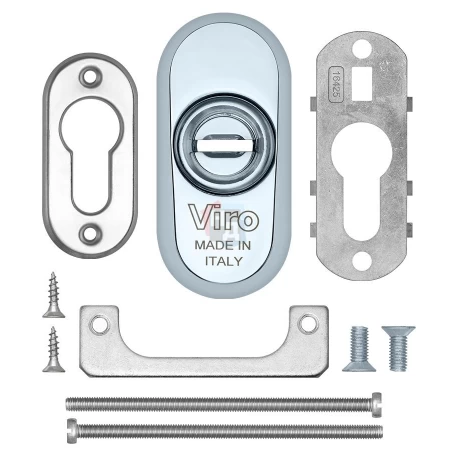 Броненакладка накладная Viro 809 Universal Spranga PLATE хром полированный