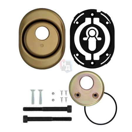 Броненакладка врезная Disec CD2100 Contro OVAL внутренняя бронза pvd