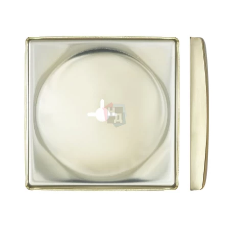 Декоративная накладка под ключ OMEGA Disec KT3823 SQUARE латунь pvd (без шторки)