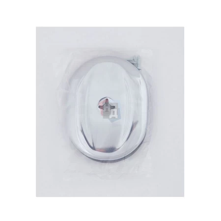 Декоративная накладка под ключ OMEGA Mul-T-Lock A703 OVAL хром полированный (со шторкой)