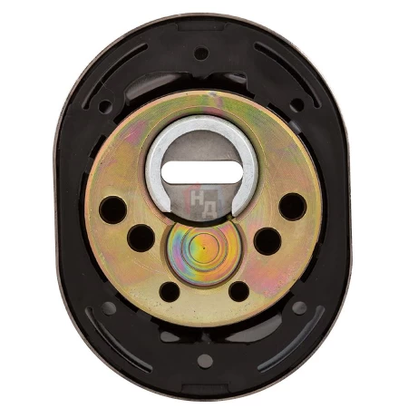 Броненакладка врезная Disec BDS16 Sferik OVAL хром черный