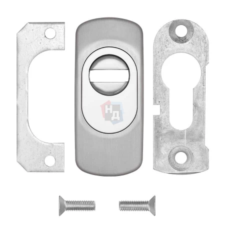 Броненакладка накладная Disec SG15 Guard OVAL нержавеющая сталь