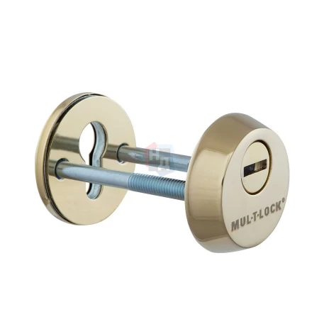 Броненакладка накладная Mul-T-Lock SL3 ROUND латунь полированная