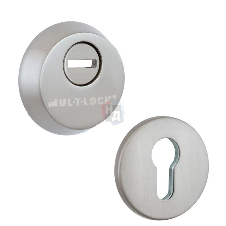 Броненакладка накладная Mul-T-Lock SL3 ROUND нержавеющая сталь