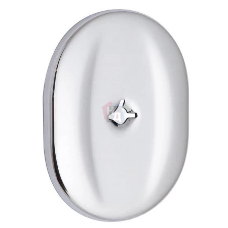 Декоративная накладка под ключ OMEGA Mul-T-Lock A703 OVAL хром полированный (со шторкой)