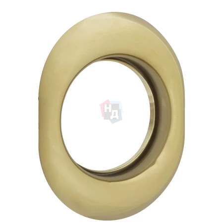 Накладка на броненакладку Disec A1559 OVAL латунь pvd