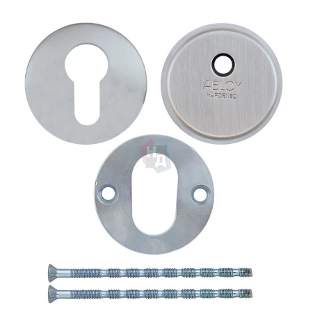 Броненакладка накладная Abloy CH101 h.12,5мм ROUND нержавеющая сталь