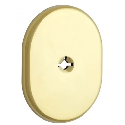 Декоративная накладка под ключ OMEGA Disec KT2112 OVAL латунь pvd (без шторки)