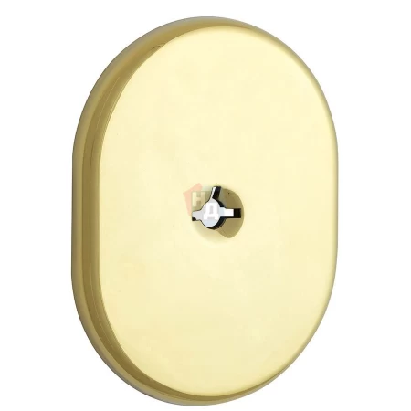 Декоративная накладка под ключ OMEGA Disec KT2112 OVAL латунь pvd (без шторки)