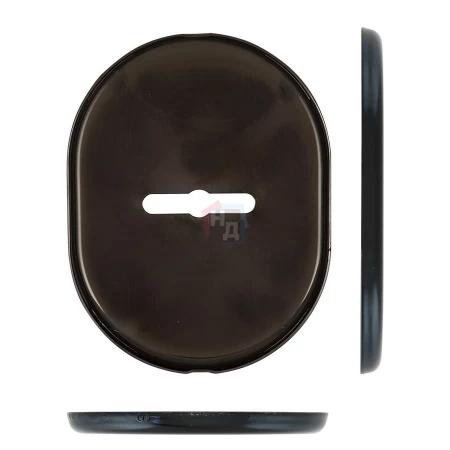 Декоративная накладка под сувальдный ключ Disec KT037 MATRIX OVAL черный (без шторки)