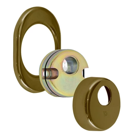 Броненакладка врезная Disec CD2000 Contro OVAL внутренняя бронза pvd