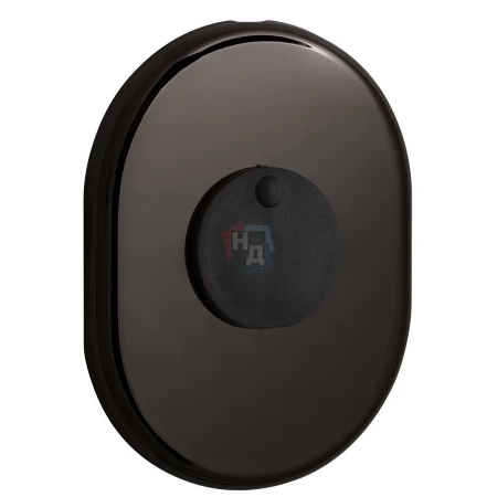 Декоративная накладка под сувальдный ключ Disec KT088 MATRIX OVAL черный (со шторкой)
