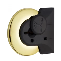 Декоративная накладка под сувальдный ключ Mul-T-Lock A732 MATRIX ROUND латунь pvd (со шторкой)