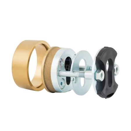Броненакладка накладная Rostex R3/S Rotondum ROUND нержавеющая сталь титан pvd (38-45мм)