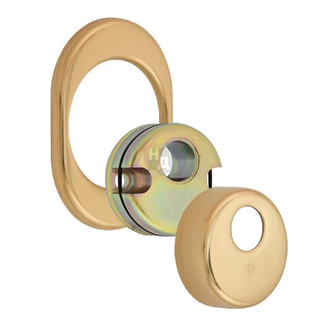 Броненакладка врезная Disec CD2000 Contro OVAL внутренняя латунь pvd