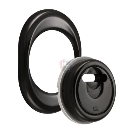 Броненакладка врезная Disec 3GDM OVAL внешняя черный (под сувальдный ключ)