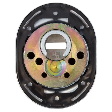 Броненакладка врезная Disec BDS16 Sferik OVAL+ROUND внешняя хром матовый