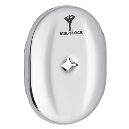 Декоративная накладка под ключ OMEGA Mul-T-Lock A703 OVAL хром полированный (без шторки)