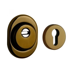 Броненакладка врезная Disec BDS16 Sferik OVAL+ROUND внешняя бронза pvd