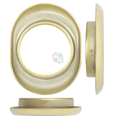 Накладка на броненакладку Disec A1559 OVAL латунь pvd