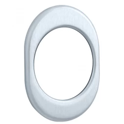 Накладка на броненакладку Disec KT056 OVAL хром матовый