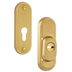 Броненакладка накладная Rostex R3 Decor PLATE титан pvd матовый (38-45мм)