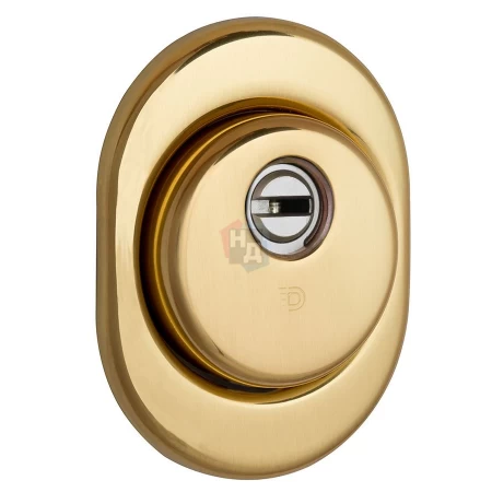 Броненакладка врезная Disec CD2100 Contro OVAL внутренняя латунь pvd