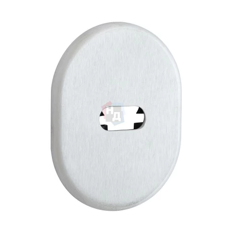 Декоративная накладка под сувальдный ключ Disec KT3839 LEVER KEY OVAL нержавеющая сталь (без шторки)