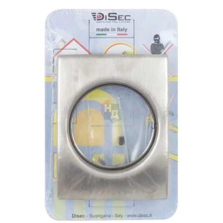 Накладка на броненакладку Disec KT3481 SQUARE нержавеющая сталь