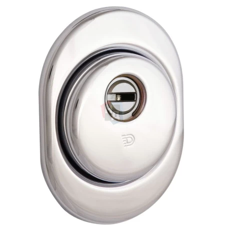 Броненакладка врезная Disec CD2100 Contro OVAL внутренняя хром полированный