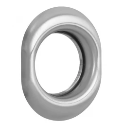 Накладка на броненакладку Disec A1559 OVAL хром матовый