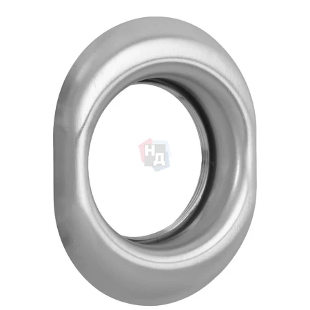 Накладка на броненакладку Disec A1559 OVAL хром матовый