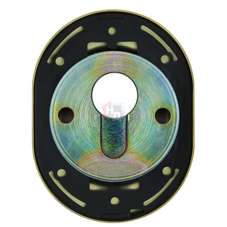 Броненакладка врезная Disec CD2100 Contro OVAL внутренняя латунь матовая
