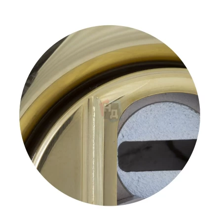 Броненакладка врезная Disec 4GN2MB OVAL внешняя латунь pvd