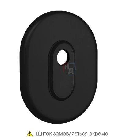 Декоративная накладка под цилиндр Disec A2427 OVAL черный