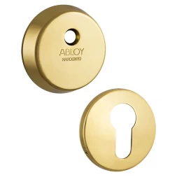 Броненакладка накладная Abloy CH101 h.12,5мм ROUND латунь полированная