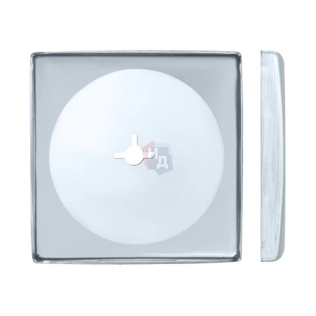 Декоративная накладка под ключ OMEGA Disec KT3823 SQUARE хром матовый (без шторки)