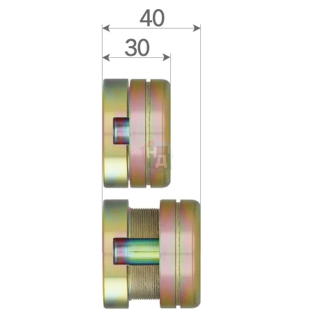 Броненакладка врезная Disec CD2100 Contro OVAL внутренняя хром матовый